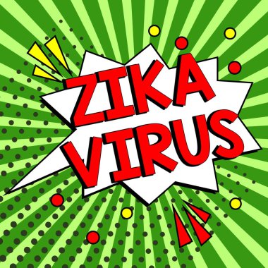 İlk olarak Aedes sivrisinekleri tarafından bulaşan bir virüsün ilham kaynağı olan Zika Virüsü 'nü gösteren metin
