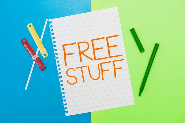Handwriting Text Free Stuff Business Showcase Any Thing You Can — Stock Photo, Image