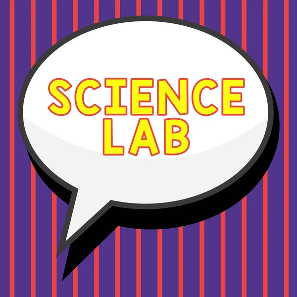 Science Lab Business Schaufenster Spezielle Einrichtung Experimente Durchgeführt Werden Und — Stockfoto