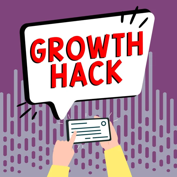 Conceptuele Bijschrift Growth Hack Business Idee Het Algemeen Veel Mogelijk — Stockfoto
