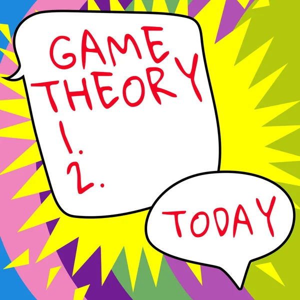 Sign Display Game Theory Επιχειρηματική Έννοια Κλάδο Των Μαθηματικών Που — Φωτογραφία Αρχείου