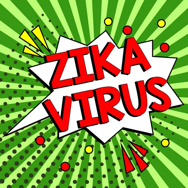 Texte Inspiration Zika Virus Mot Pour Causé Par Virus Transmis — Photo