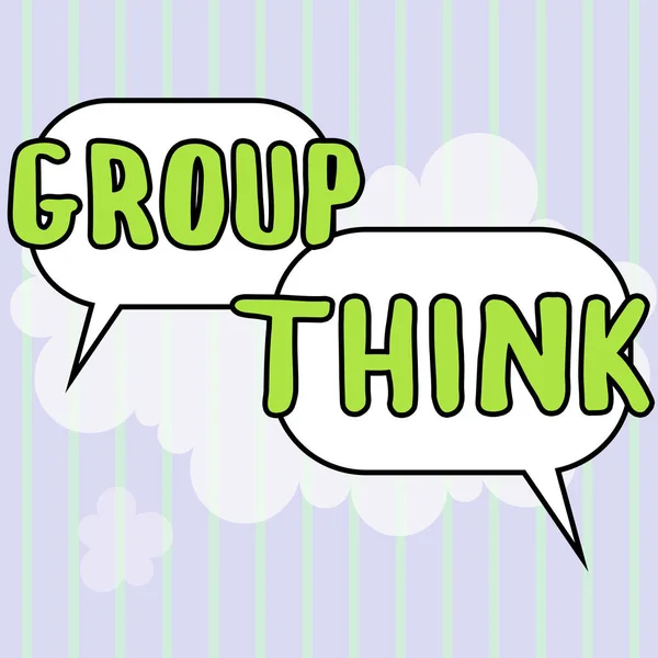 Konzeptionelle Bildunterschrift Group Think Geschäftsidee Sammeln Entweder Formell Oder Informell — Stockfoto