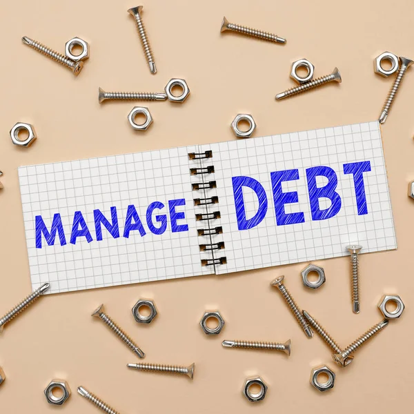 Conceptual Display Manage Debt Business Idea Unofficial Agreement Unsecured Creditors — Stock Photo, Image