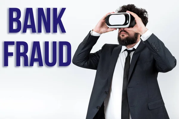 Handstilstext Bank Fraud Begreppet Mening Avsiktlig Förvrängning Sanningen För Att — Stockfoto