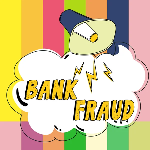 Inspiracja Pokazując Znak Oszustwo Bankowe Biznes Pokazać Celowe Wypaczenie Prawdy — Zdjęcie stockowe