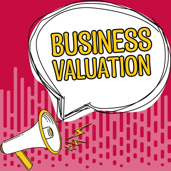 Знак Оценки Бизнеса Бизнес Подход Определяющий Экономическую Ценность Бизнеса — стоковое фото