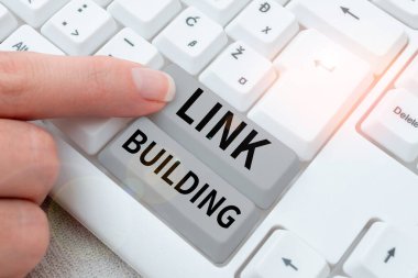 Bağlantı Oluşturmayı gösteren metin başlığı, SEO Dönem Takas Bağlantıları Bağlantıları İndekslemesi anlamına gelen Kavram