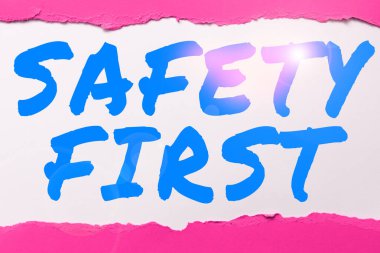 Önce el yazısı güvenliği, gereksiz risklerden kaçınmak için yazılan kelimeler dikkatli olun dikkat edin