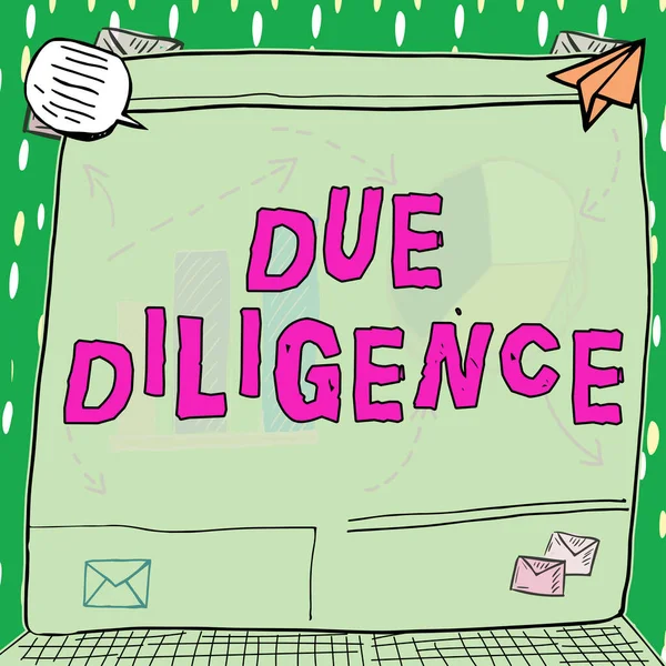 Due Diligence Business Concept Avoid Harming Other Business Property Agreement — стоковое фото