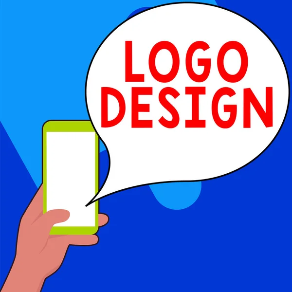 Testo Che Mostra Ispirazione Logo Design Business Concept Una Rappresentazione — Foto Stock