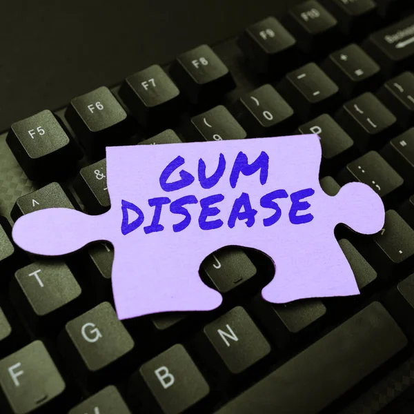 Text showing inspiration Gum Disease, Word for Inflammation of the soft tissue Gingivitis Periodontitis