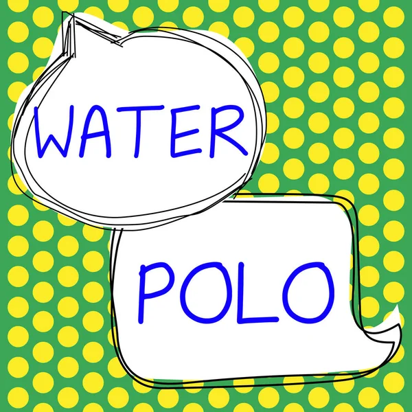 Water Polo Word Competitive Team Sport Played Water Two Teams — 스톡 사진