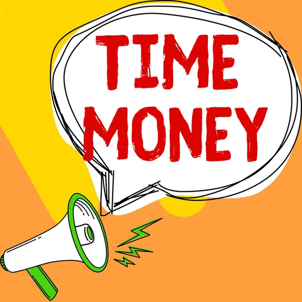 Inspiratie Met Teken Time Money Internet Concept Fondsen Voorschot Voor — Stockfoto