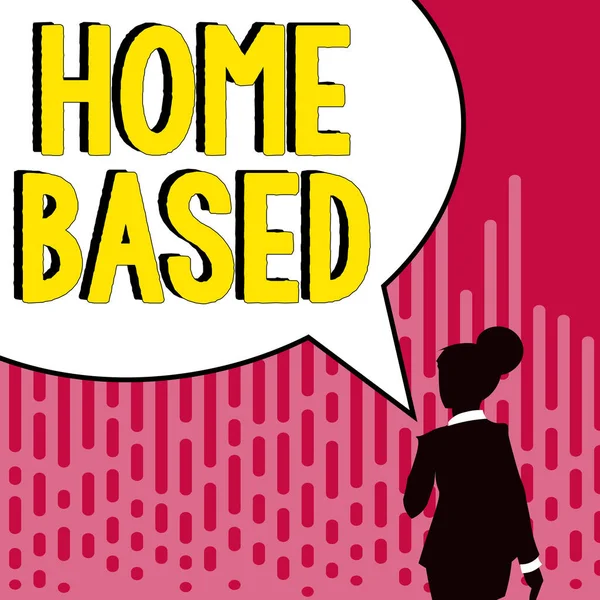 Εννοιολογική Απεικόνιση Home Based Business Approach Τραπεζικές Συναλλαγές Πραγματοποιούνται Απευθείας — Φωτογραφία Αρχείου