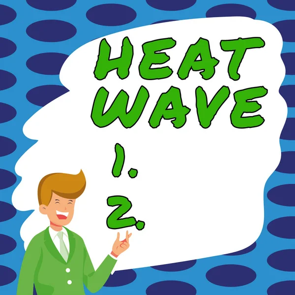 Τίτλος Κειμένου Που Παρουσιάζει Heat Wave Επιχειρηματική Επισκόπηση Μιας Παρατεταμένης — Φωτογραφία Αρχείου