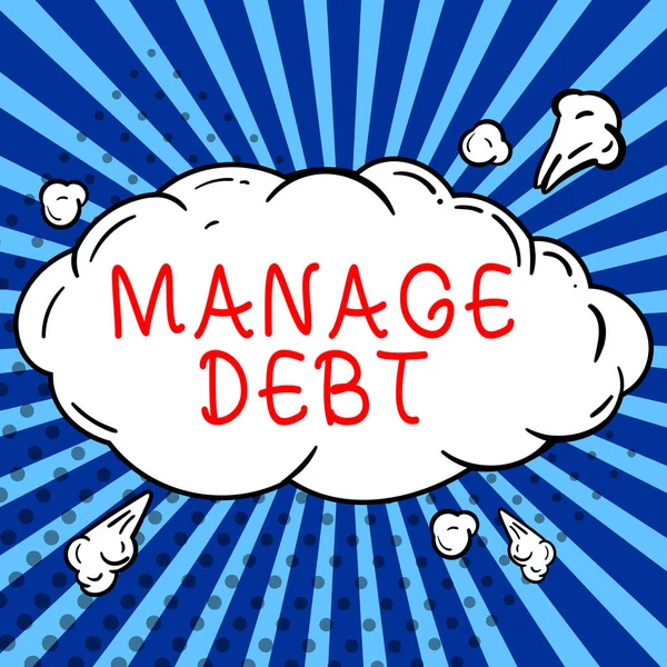 Conceptual Caption Manage Debt Word Unofficial Agreement Unsecured Creditors Repayment — Stock Photo, Image
