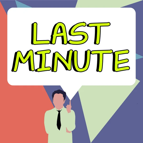 Kézírás Szöveg Last Minute Üzleti Áttekintés Készült Vagy Előforduló Legkésőbbi — Stock Fotó
