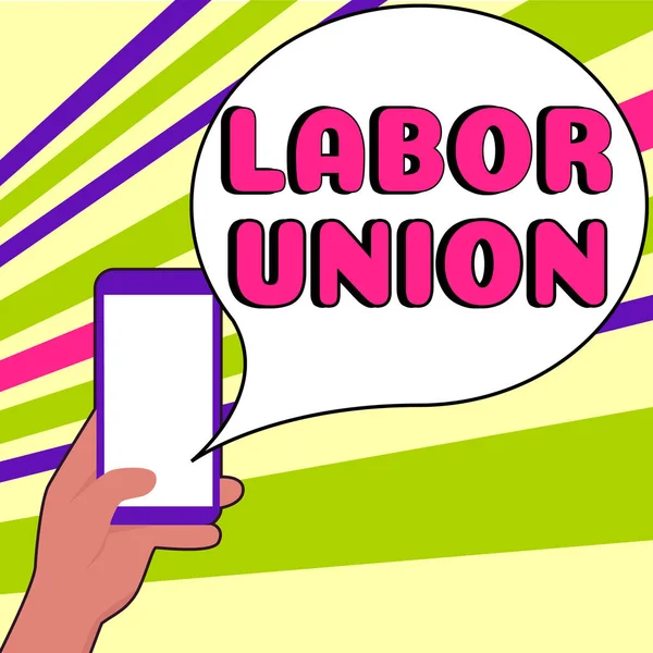 Conceptuele Bijschrift Labor Union Internet Concept Regels Met Betrekking Tot — Stockfoto