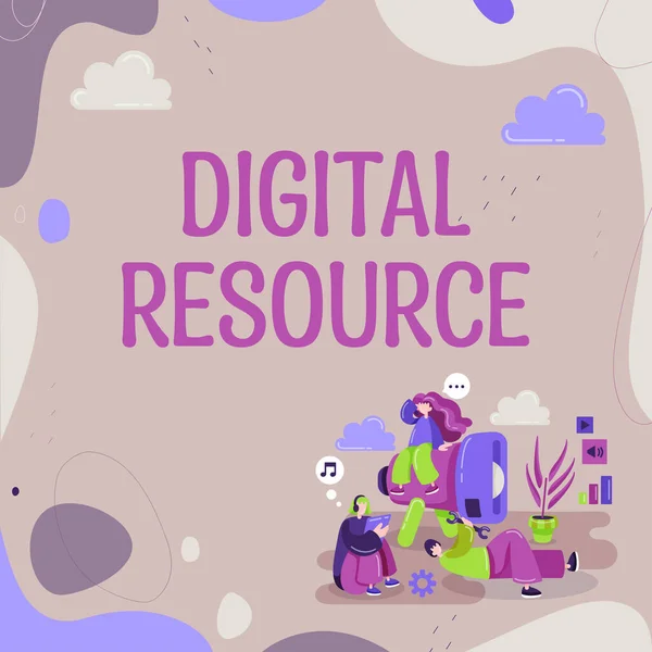 Text Som Visar Inspiration Digital Resurs Business Visar Upp Innehåll — Stockfoto