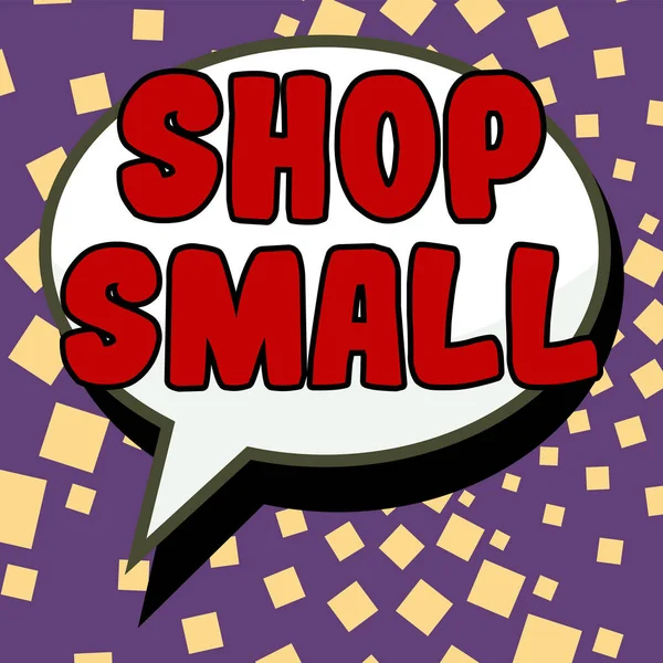 Tekst Bijschrift Presenteren Shop Small Business Overzicht Landelijke Beweging Die — Stockfoto