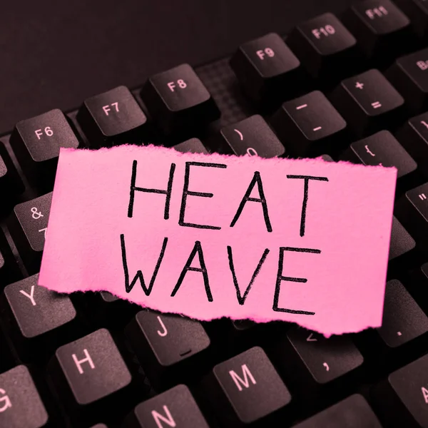 Konceptuální Zobrazení Heat Wave Obchodní Koncept Delší Období Abnormálně Horkého — Stock fotografie