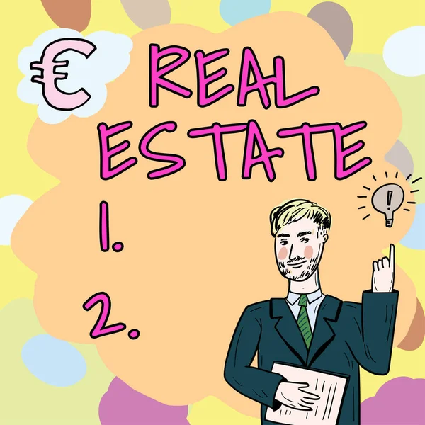 Εννοιολογική Απεικόνιση Real Estate Business Προσέγγιση Του Ακινήτου Που Αποτελείται — Φωτογραφία Αρχείου