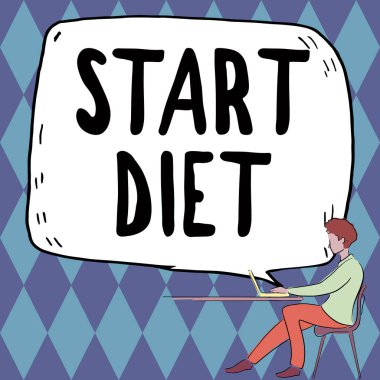 Kavramsal görünüm Başlangıç Diyetini, İnternet Konsepti özel ders yemeğini hangi kişi kendini sınırlayabilir