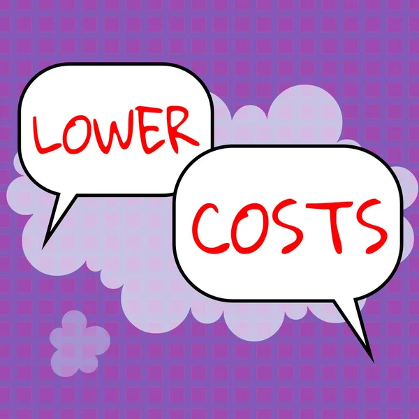 文字标牌显示成本低 商业用语为提高产品需求设定了较低的价格 — 图库照片
