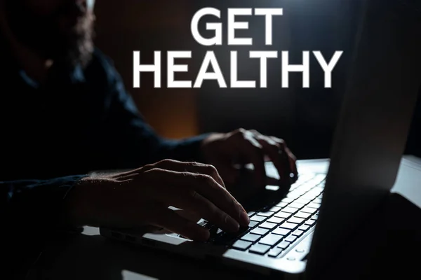 Yazısı Metni Sağlıklı Olun Kavramsal Fotoğraflar Sağlıklı Olun Sağlıklı Olun — Stok fotoğraf