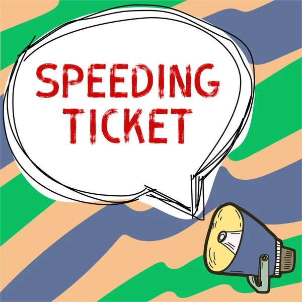 Tekst Met Inspiratie Speeding Ticket Business Overview Psychologische Test Voor — Stockfoto