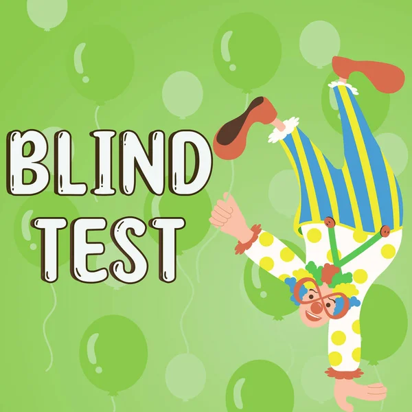 Inspiratie Met Teken Blind Test Bedrijfsoverzicht Sociale Betrokkenheid Met Een — Stockfoto