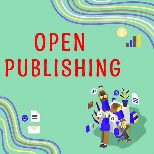 编写展示文本开放出版 商业方法在线访问许多公共领域和绝版书籍 — 图库照片