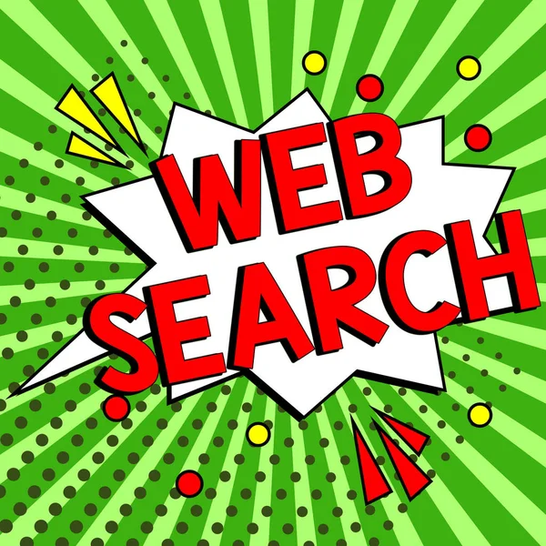 Titulek Textu Prezentující Web Search Internet Concept Softwarový Systém Určený — Stock fotografie