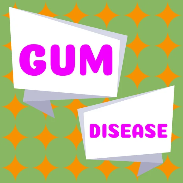 Text showing inspiration Gum Disease, Business overview Inflammation of the soft tissue Gingivitis Periodontitis