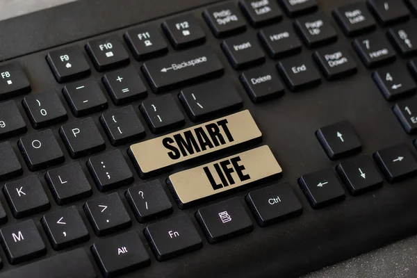 Szöveg Megjelenítése Smart Life Word Approach Koncepció Megelőzés Életmód Keretein — Stock Fotó