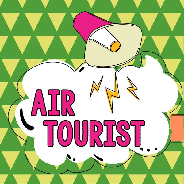 Handskrift Text Air Tourist Business Showcase Process Att Från Plats — Stockfoto