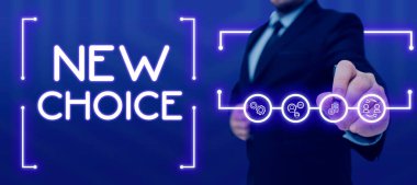 Metin Yeni Seçim Yazılıyor, İş Fikri bir sürü seçeneğe sahip ve seçim yapmak için bir tane daha ekleniyor