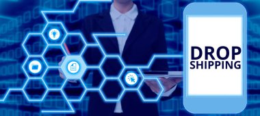 Kavramsal gösterim bırakma sevkiyatı, bir üreticinin ürünlerini perakendeciye değil de doğrudan müşteriye gönderme sözcüğü