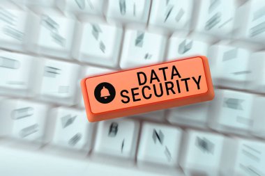 Veri Güvenliğini, Kavramsal Fotoğraf Gizliliği Disk Şifreleme Yedekleme Parola Kalkanlarını gösteren bir imza