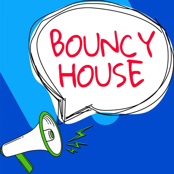 Konceptuell Bildtext Bouncy House Koncept Som Betyder Automatiserat Program Som — Stockfoto