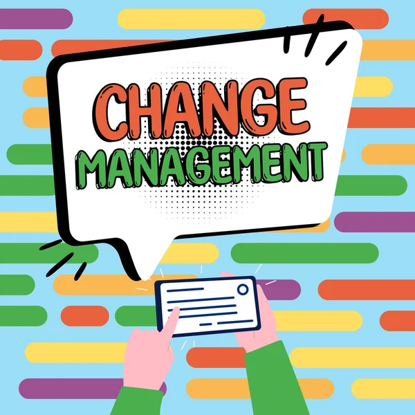 Inspiráló Szöveg Change Management Word Written Replacement Leadership Organization Politikák — Stock Fotó