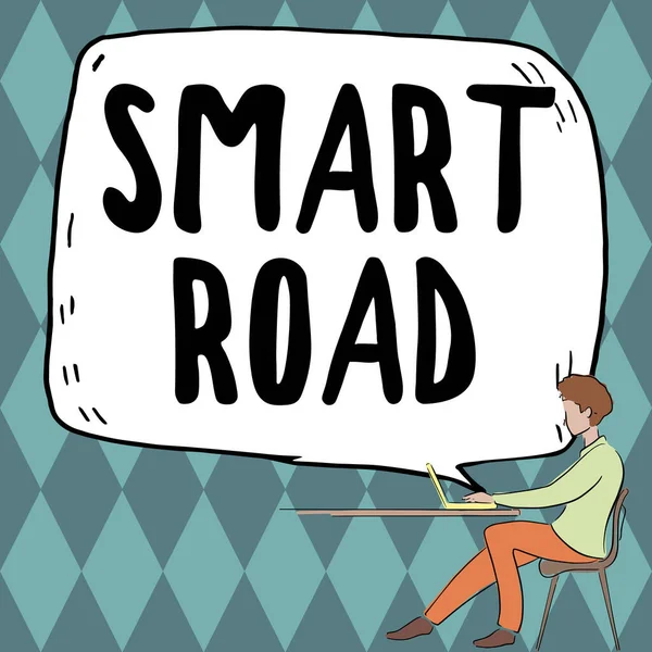 Tekst Met Inspiratie Smart Road Business Aanpak Aantal Verschillende Manieren — Stockfoto