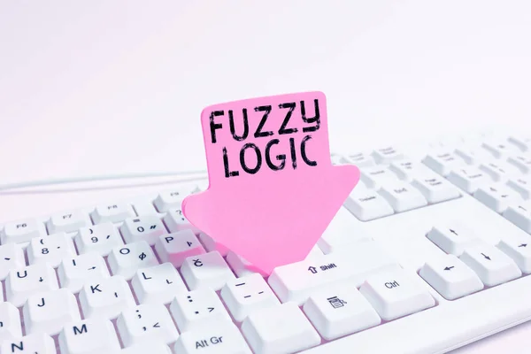 Inspiration showing sign Fuzzy Logic, Business showcase system in which statement can be true, false, or any value in between