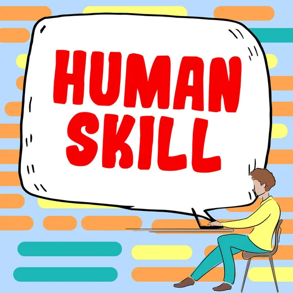 Text Som Visar Inspiration Human Skill Business Approach Innebär Förmåga — Stockfoto