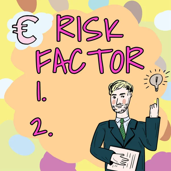 Inspiration Showing Sign Risk Factor Business Approach Something Rises Chance — Stock Photo, Image
