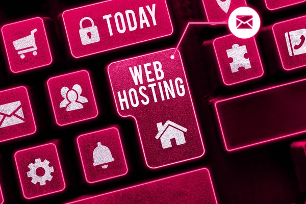 Inspiration showing sign Web Hosting, Conceptual photo The activity of providing storage space and access for websites