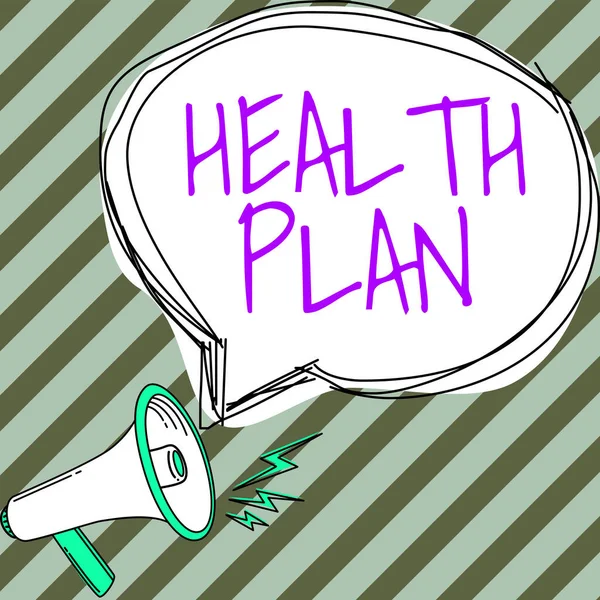 Text Zobrazující Inspiraci Zdravotní Plán Obchodní Přehled Jakákoli Strategie Která — Stock fotografie