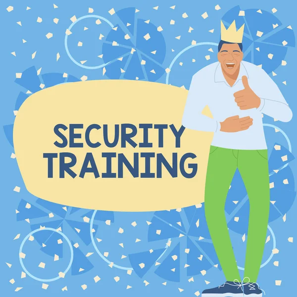 Text showing inspiration Security Training, Word Written on providing security awareness training for end users