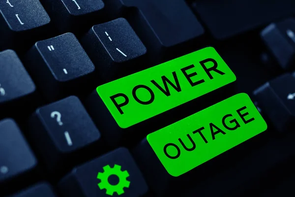 Texto Caligrafia Power Outage Conceito Negócio Capacidade Influenciar Pares Para — Fotografia de Stock